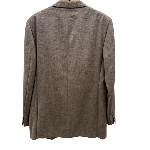 Matarazzi Uomo Venezia Brown Wool/Cashmere Blazer Size 52 - Picture 8 of 14